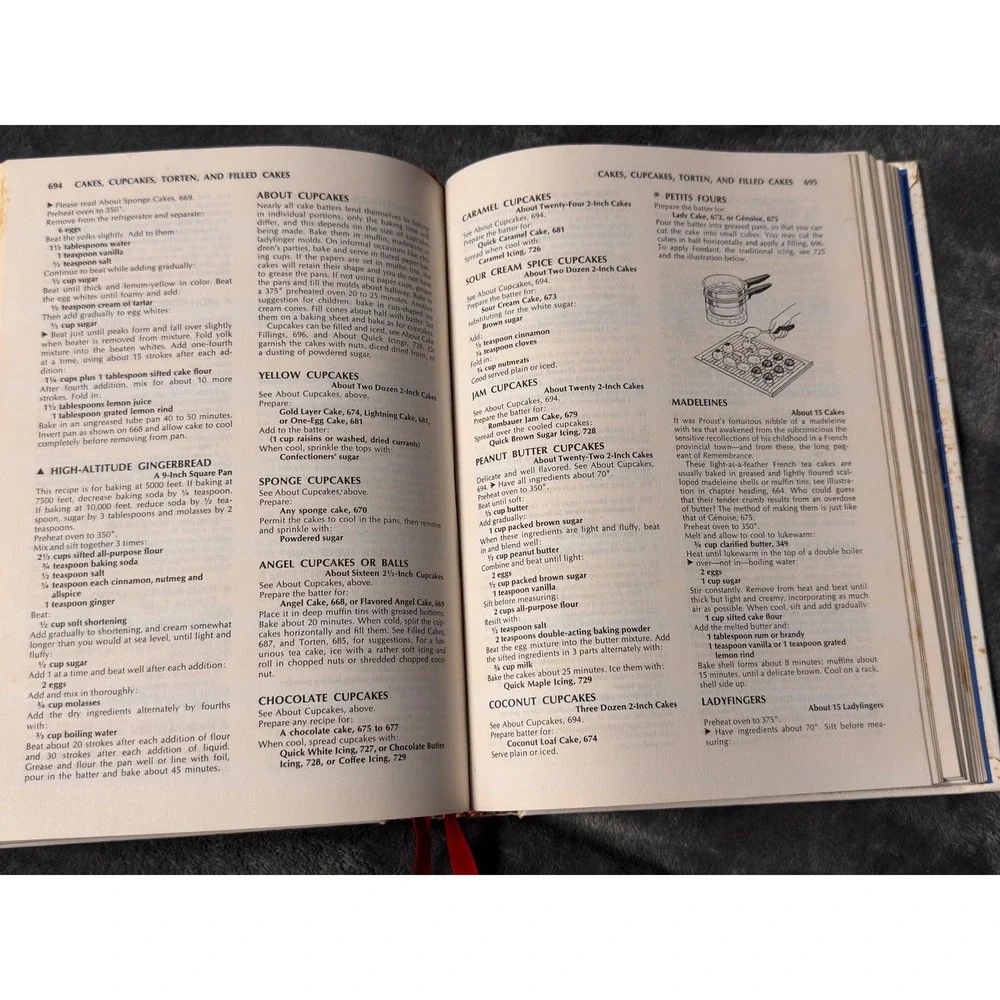 Joy of Cooking 1975 Hardcover Cookbook Irma Rombauer Bobbs-Merrill Vintage